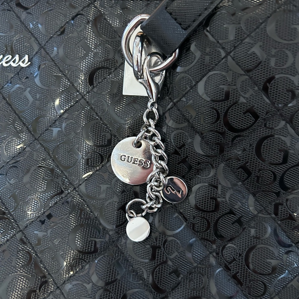 Guess Black Embossed Tote Bag - Picture 4 of 4